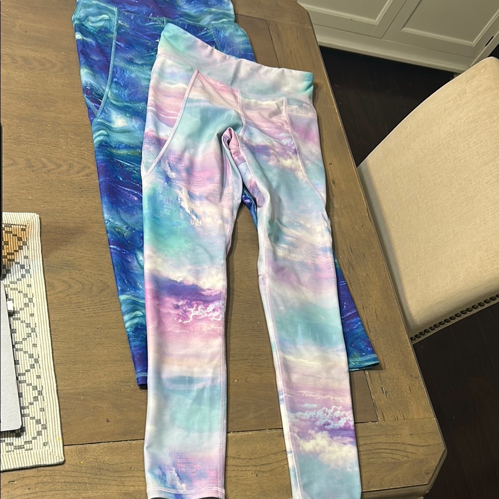Old Navy Kids Leggings - Blue and Pastel Mix